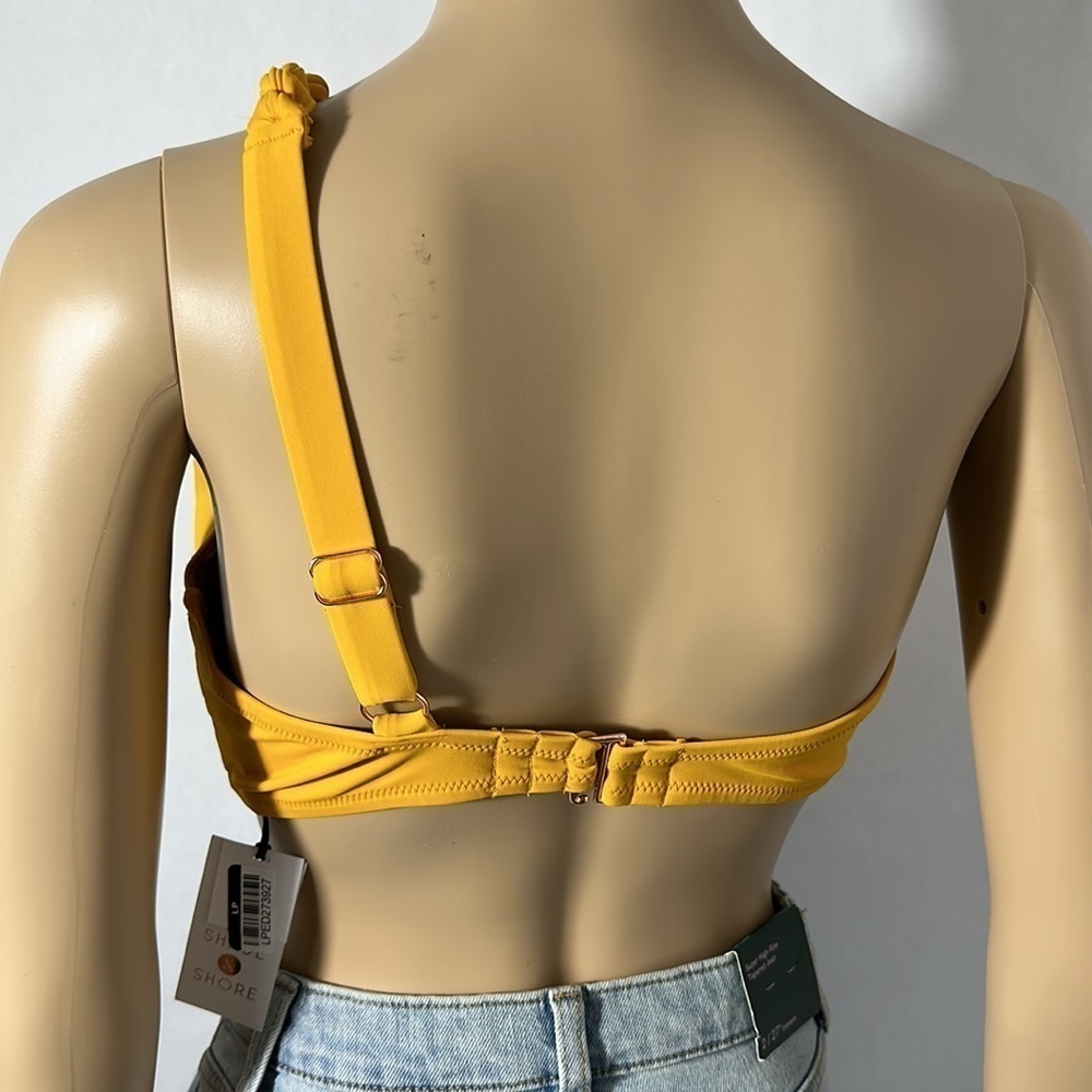 Shade & Shore Braided Yellow Bikini Top Under Wire (005M4L) - Picture 3 of 3